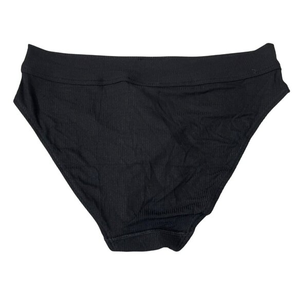 Adidas Womens Ribbed High-Leg Underwear Charcoal Medium NWT - Picture 4 of 4